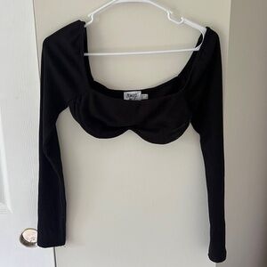 Princess Polly underwire cropped long sleeve